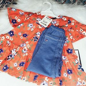 Tommy Hilfiger Baby Girl's Floral 2 Piece Set
